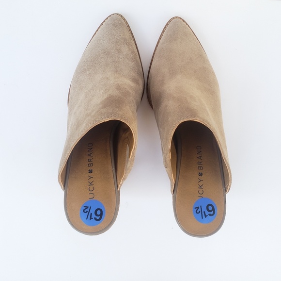 Lucky Brand Slip on High Heels Mules Shoes 7.5 New - Picture 6 of 8